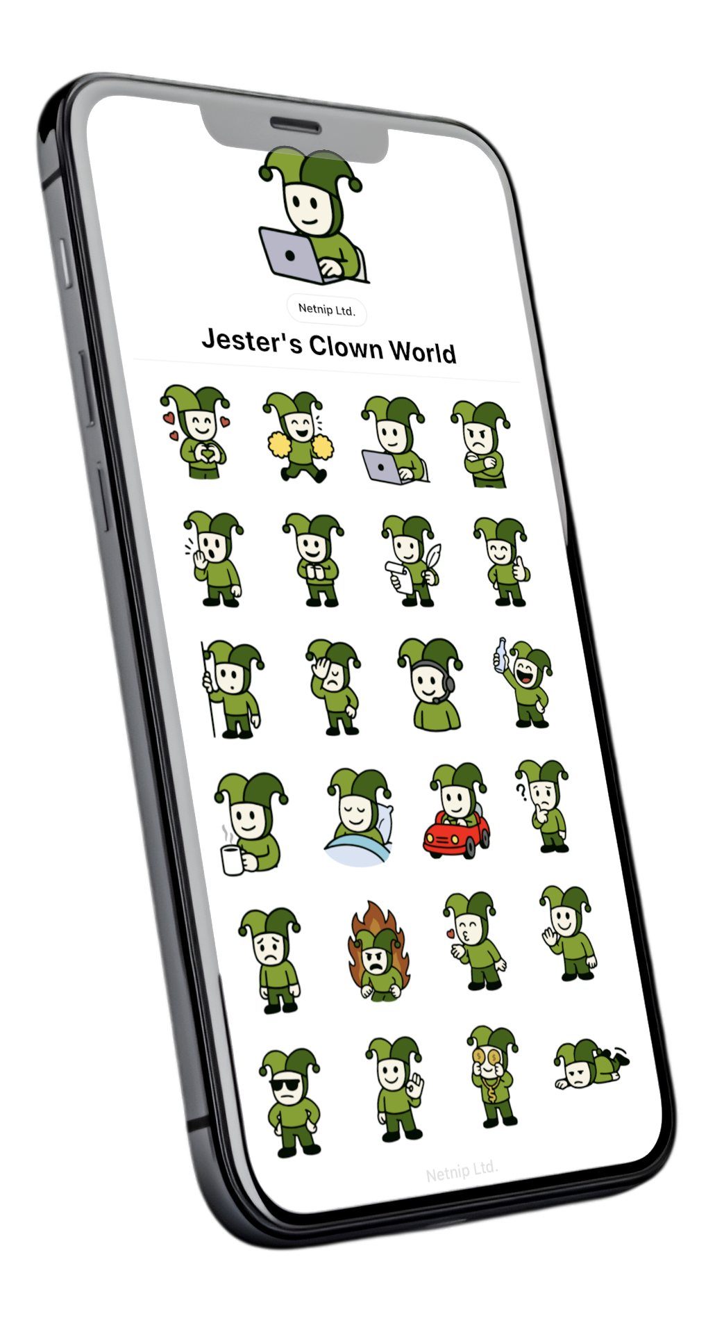 Jester's Clown World Line Sticker Set